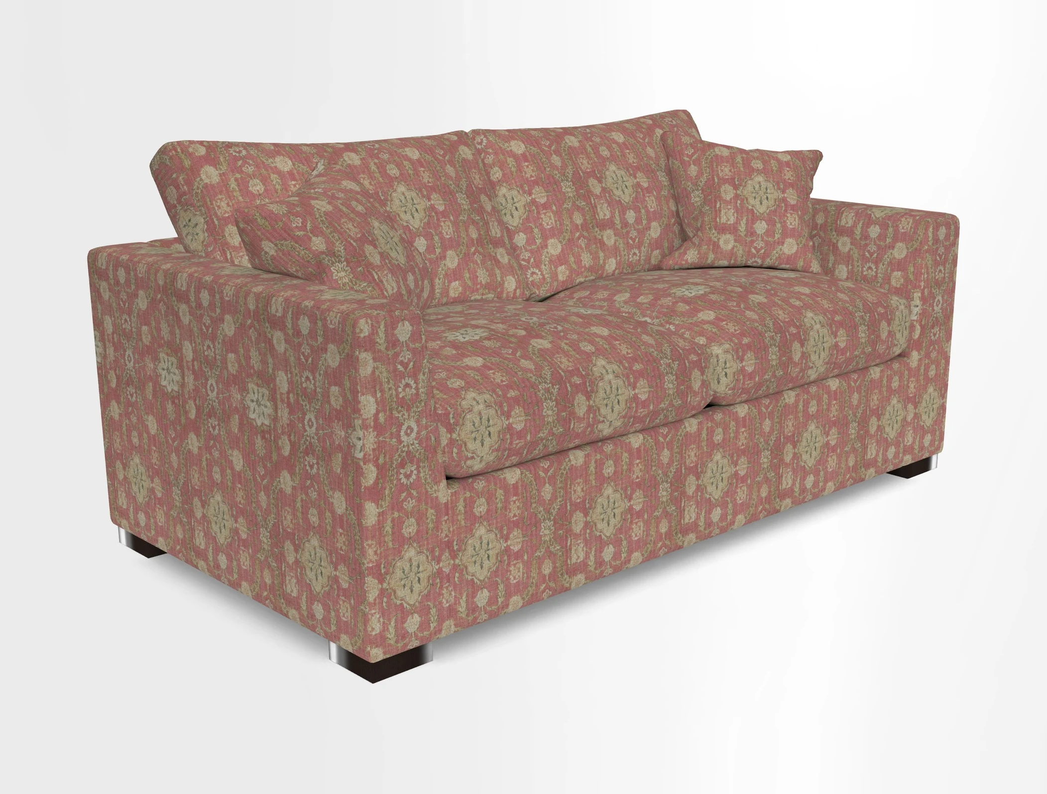 Wadenhoe 3 Seater Sofa Bed in Two Tone Plain Biscuit