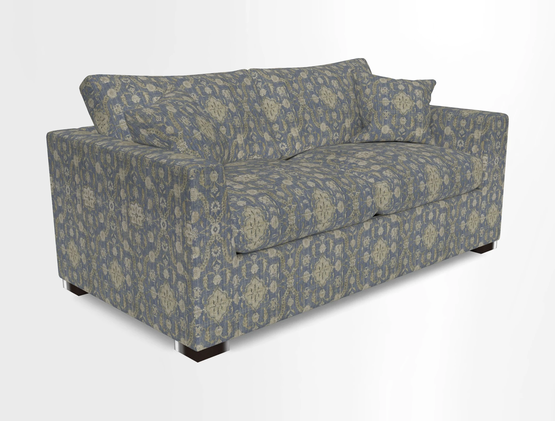Wadenhoe 3 Seater Sofa Bed in Two Tone Plain Biscuit