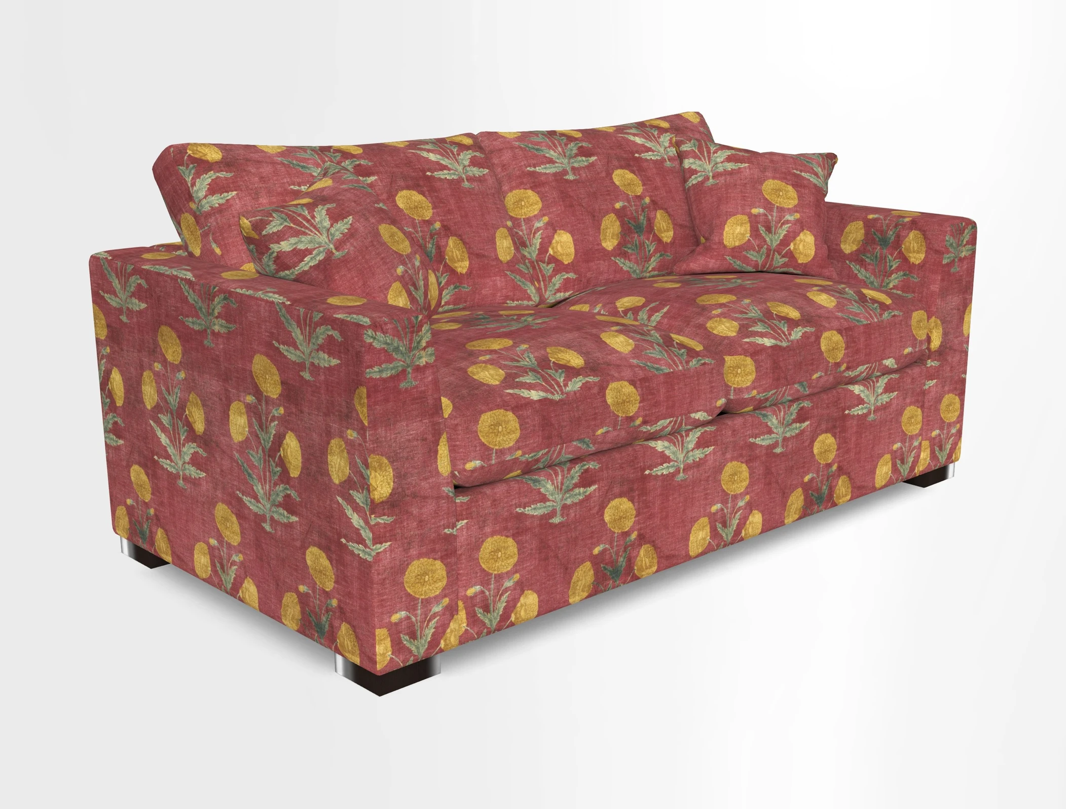 Wadenhoe 3 Seater Sofa Bed in Two Tone Plain Biscuit