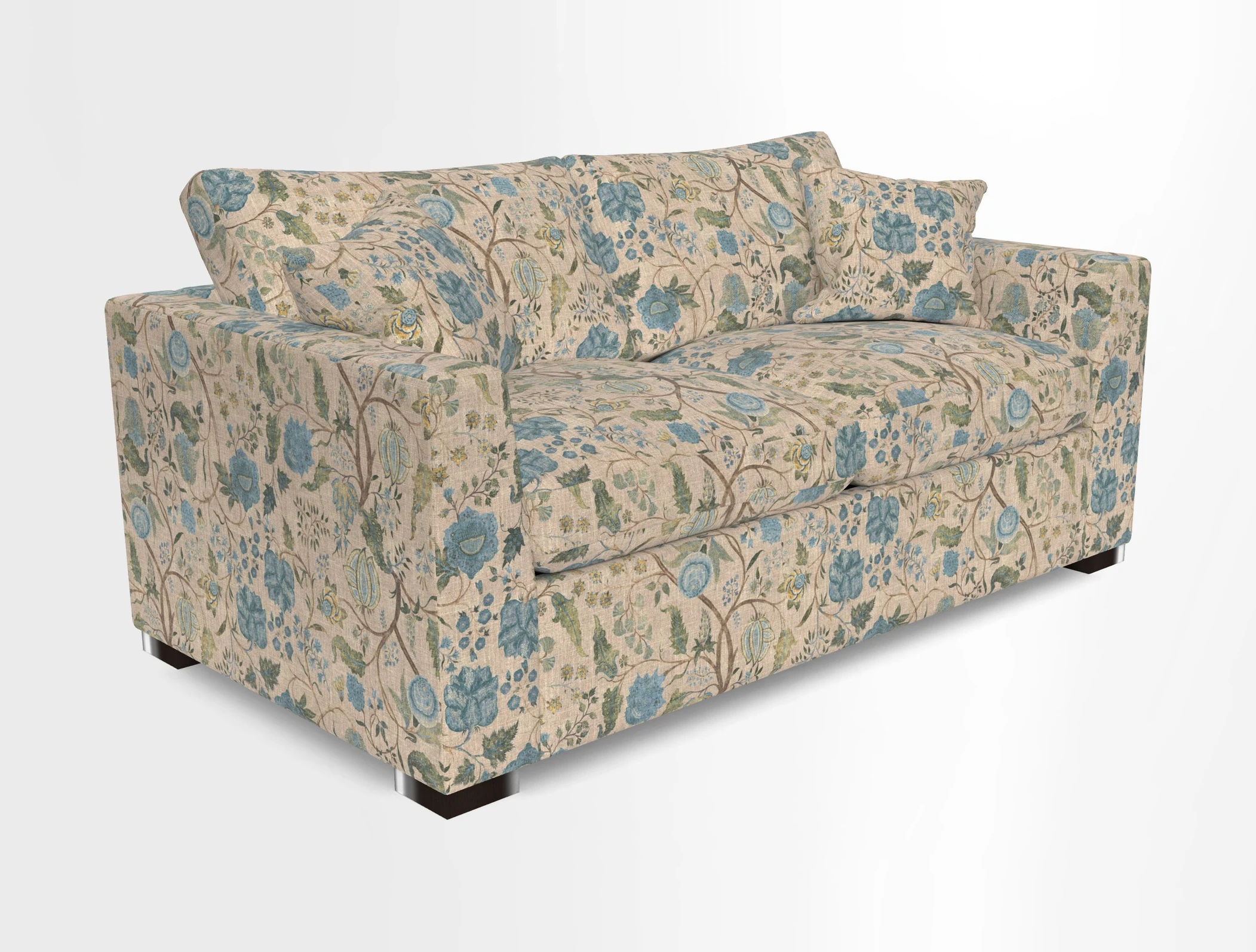 Wadenhoe 3 Seater Sofa Bed in Two Tone Plain Biscuit
