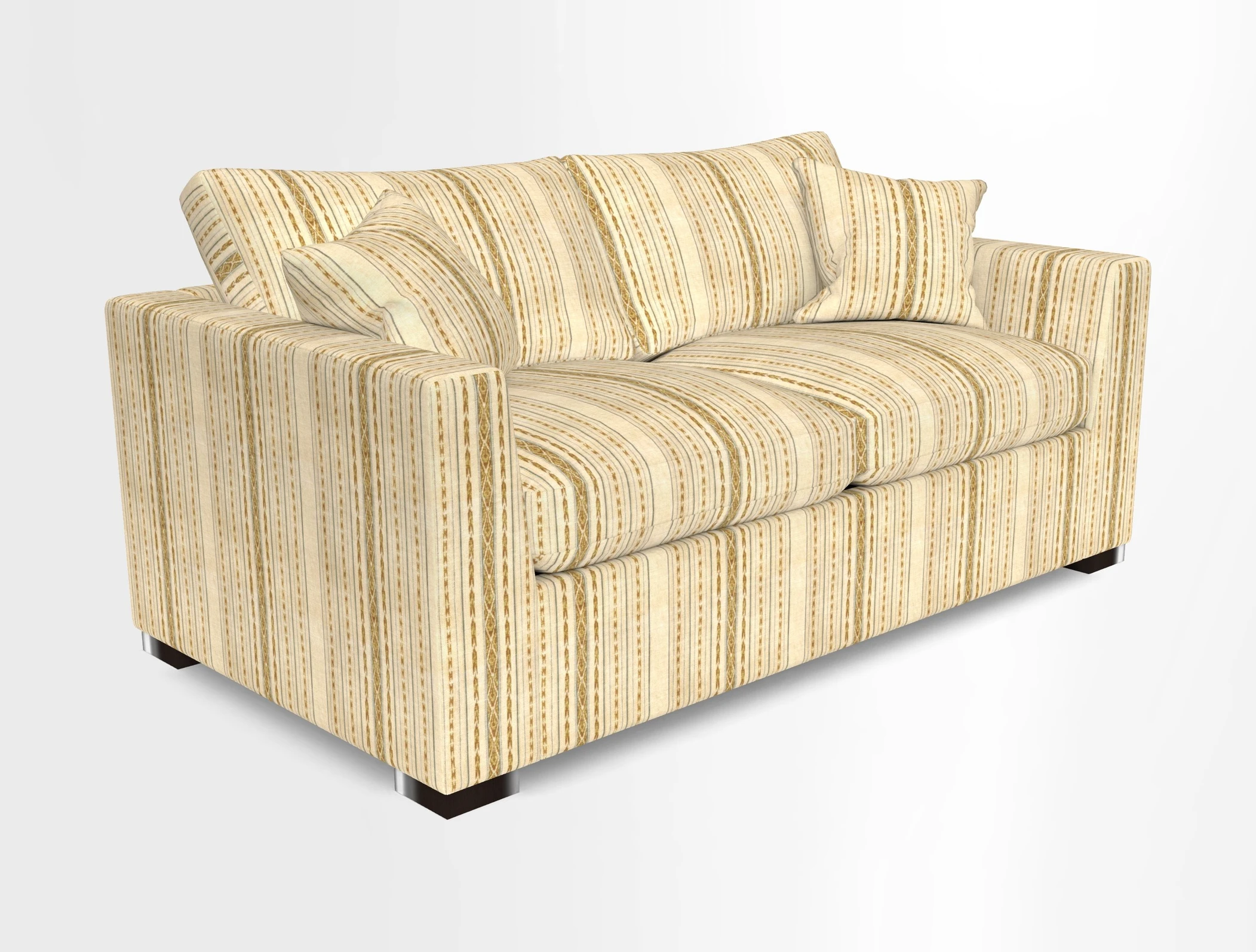 Wadenhoe 3 Seater Sofa Bed in Two Tone Plain Biscuit