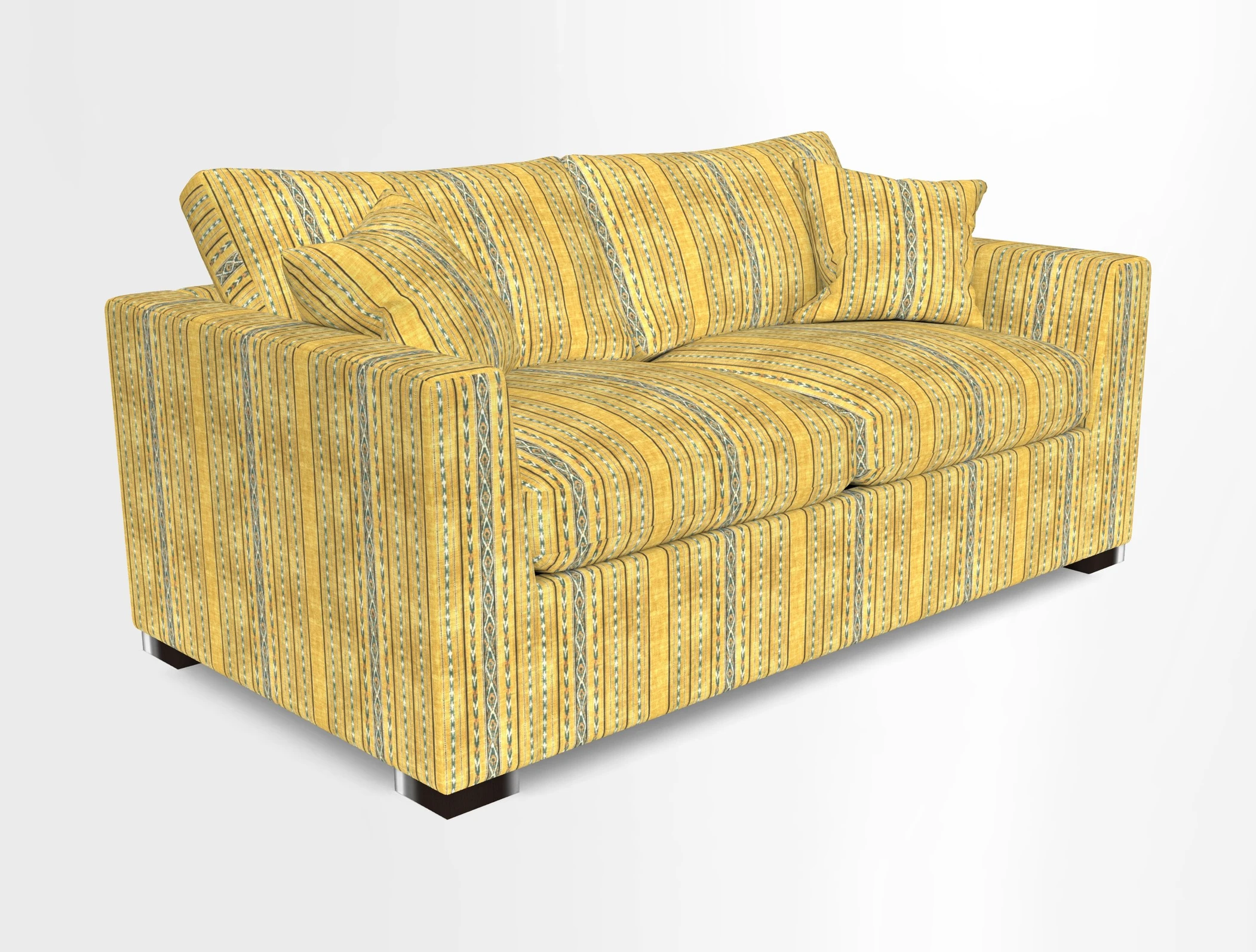 Wadenhoe 3 Seater Sofa Bed in Two Tone Plain Biscuit