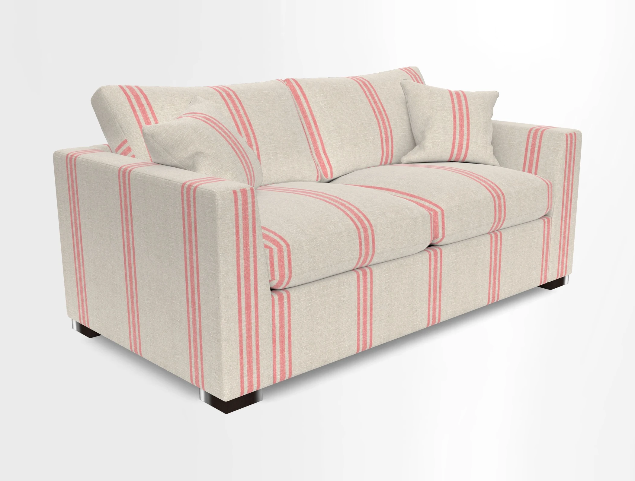 Wadenhoe 3 Seater Sofa Bed in Two Tone Plain Biscuit