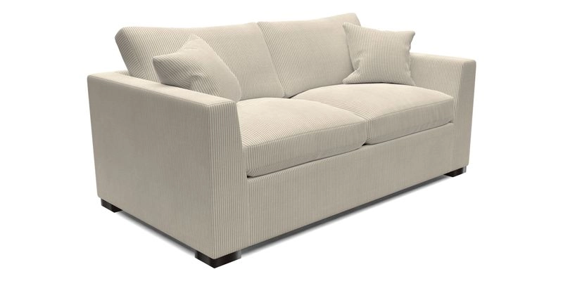 Wadenhoe 3 Seater Sofa Bed in Two Tone Plain Biscuit