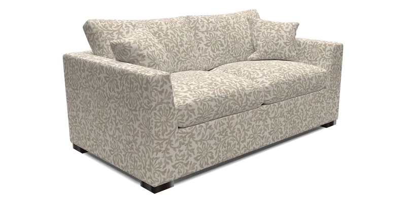Wadenhoe 3 Seater Sofa Bed in Two Tone Plain Biscuit