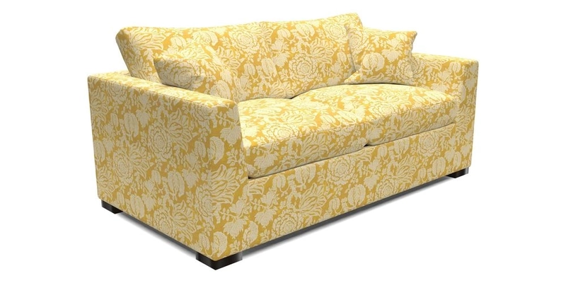 Wadenhoe 3 Seater Sofa Bed in Two Tone Plain Biscuit