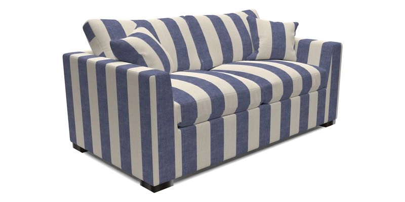 Wadenhoe 3 Seater Sofa Bed in Two Tone Plain Biscuit