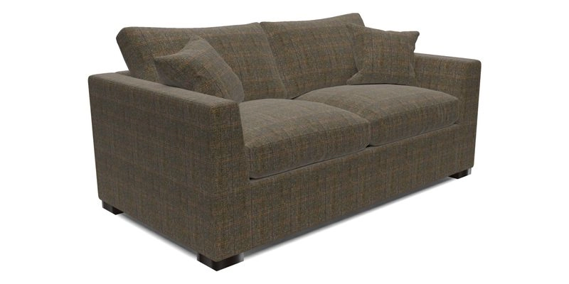 Wadenhoe 3 Seater Sofa Bed in Two Tone Plain Biscuit
