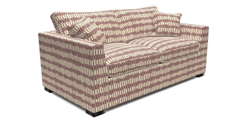 Wadenhoe 3 Seater Sofa Bed in Two Tone Plain Biscuit