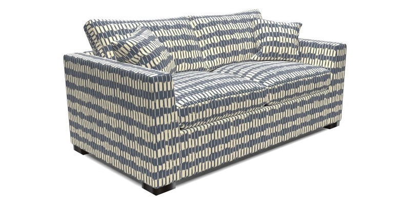 Wadenhoe 3 Seater Sofa Bed in Two Tone Plain Biscuit