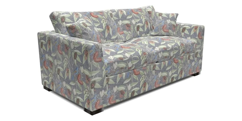 Wadenhoe 3 Seater Sofa Bed in Two Tone Plain Biscuit