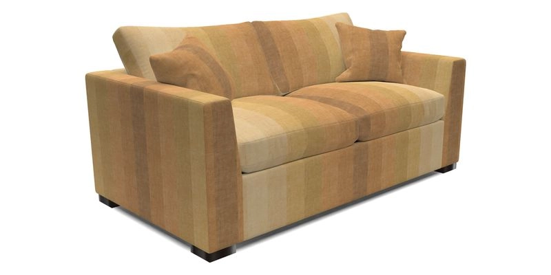 Wadenhoe 3 Seater Sofa Bed in Two Tone Plain Biscuit