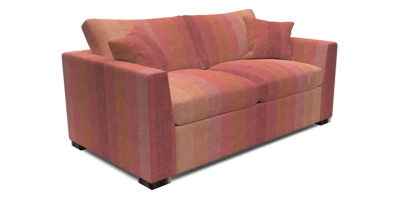 Wadenhoe 3 Seater Sofa Bed in Two Tone Plain Biscuit