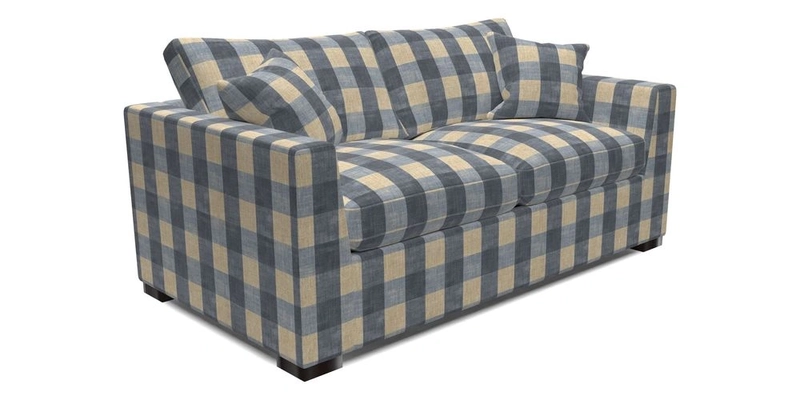 Wadenhoe 3 Seater Sofa Bed in Two Tone Plain Biscuit