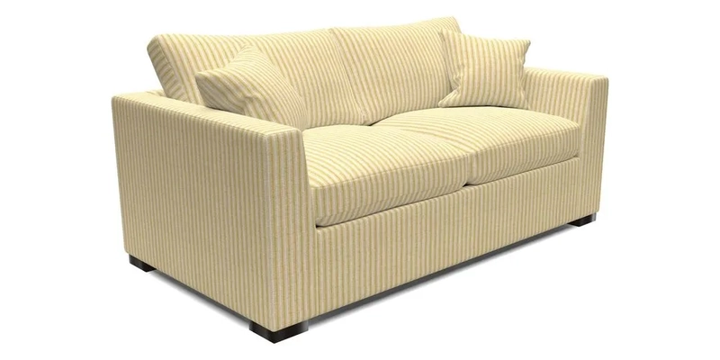 Wadenhoe 3 Seater Sofa Bed in Two Tone Plain Biscuit