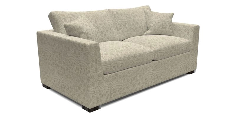 Wadenhoe 3 Seater Sofa Bed in Two Tone Plain Biscuit
