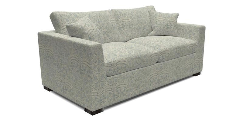 Wadenhoe 3 Seater Sofa Bed in Two Tone Plain Biscuit