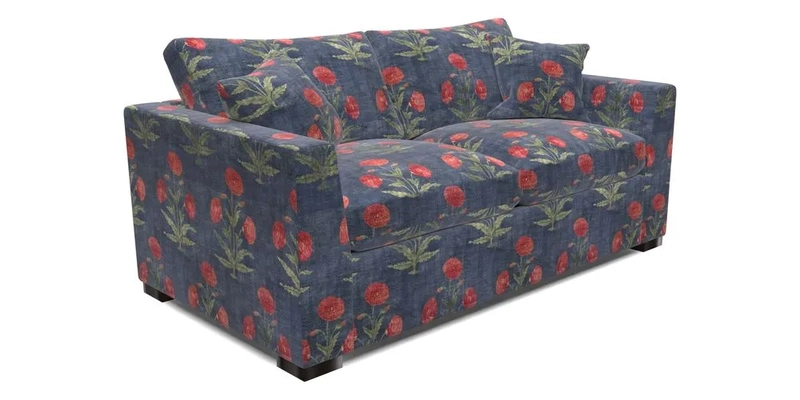 Wadenhoe 3 Seater Sofa Bed in Two Tone Plain Biscuit