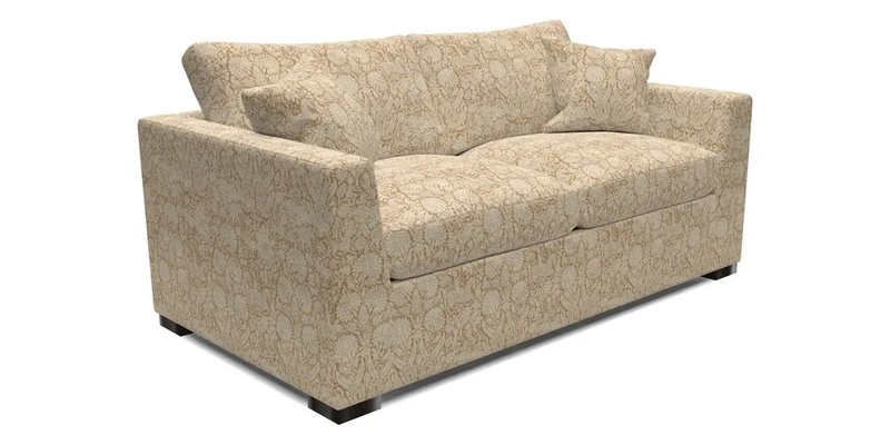Wadenhoe 3 Seater Sofa Bed in Two Tone Plain Biscuit