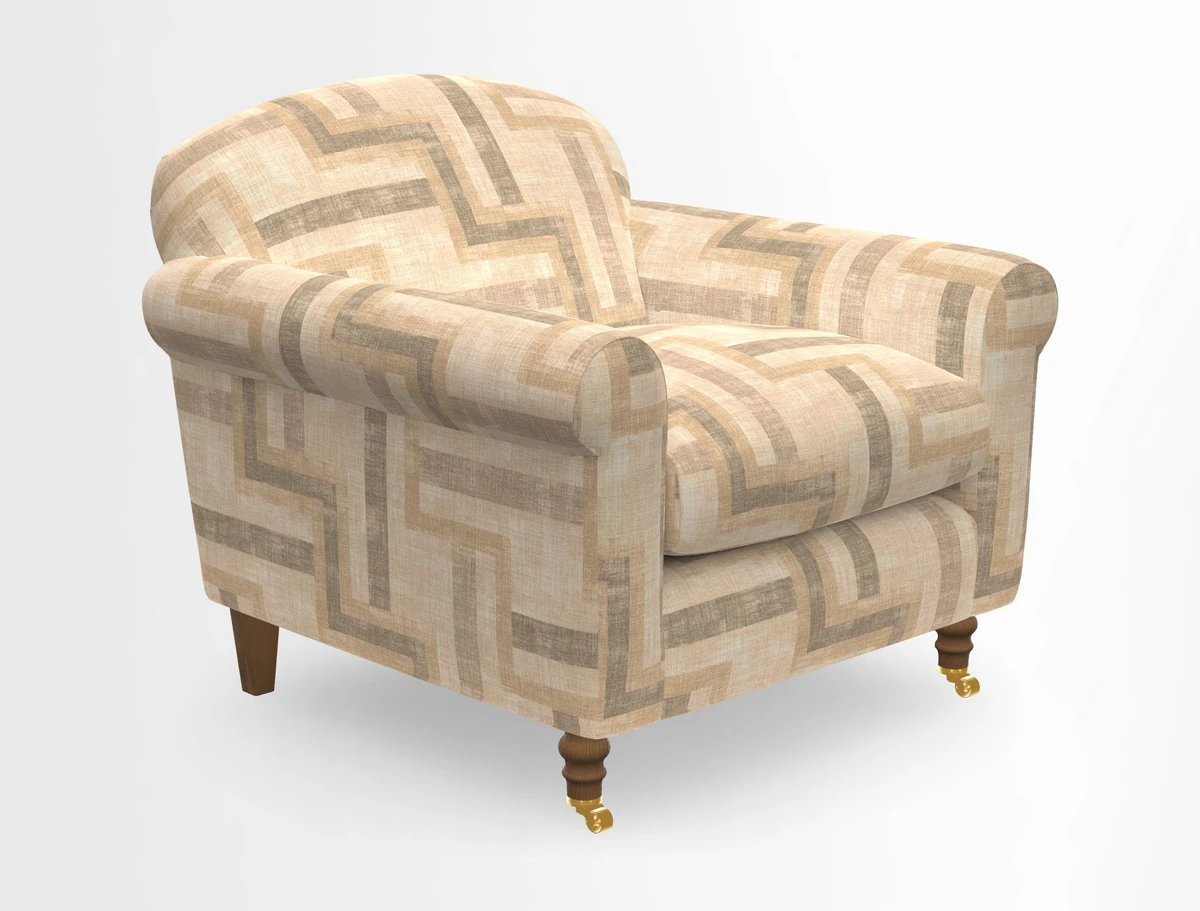 Walberswick Chair in Two Tone Plain Biscuit