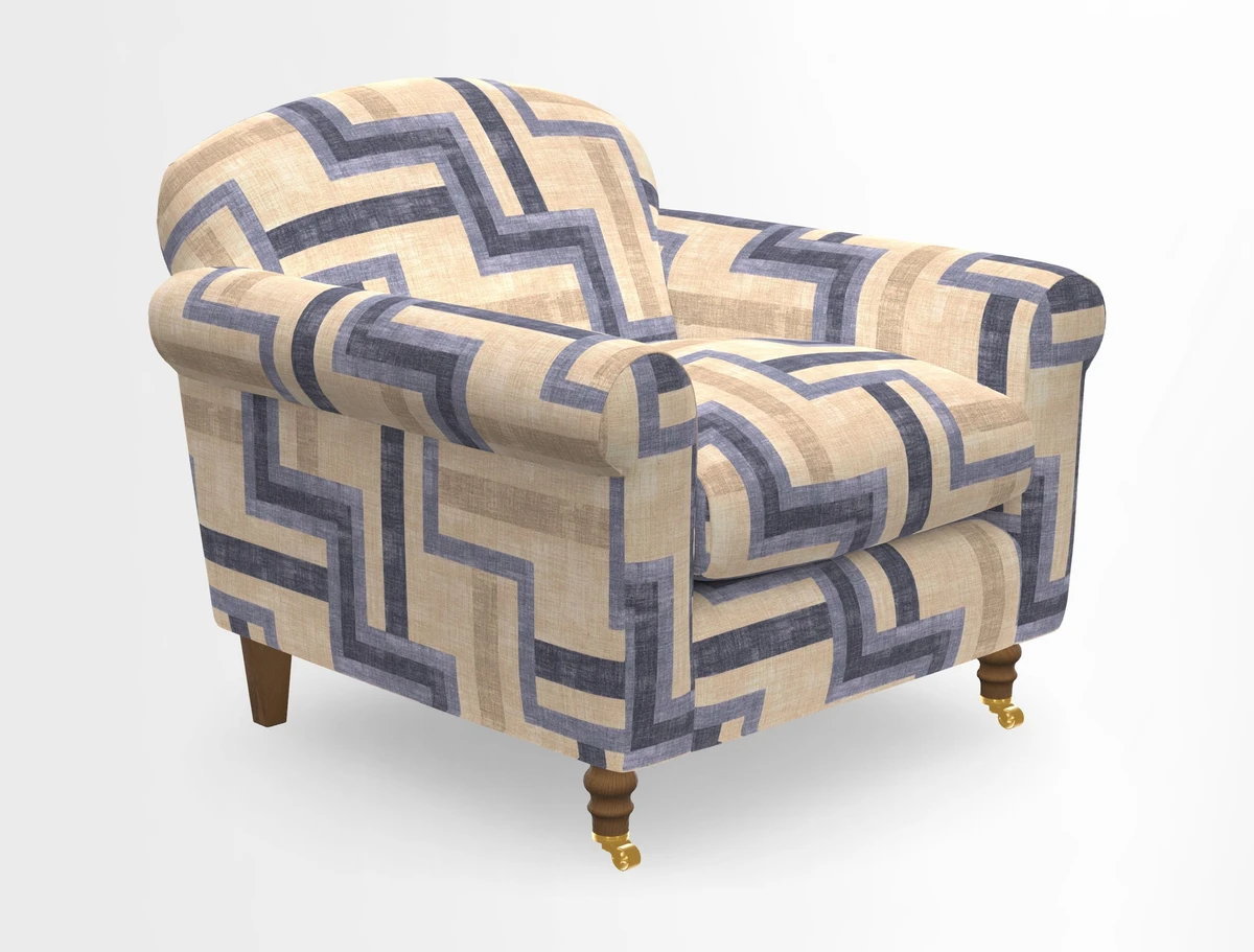 Walberswick Chair in Two Tone Plain Biscuit