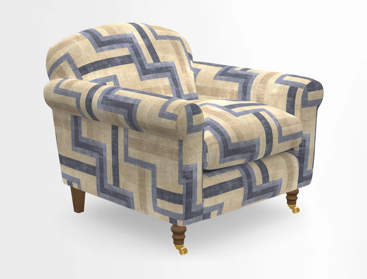 Walberswick Chair in Two Tone Plain Biscuit