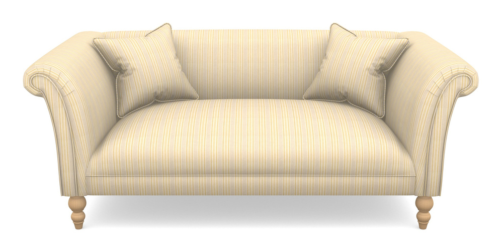 Product photograph of Woodbridge Bespoke 2 5 Seater Sofas In Cloth 22 - Racing Stripes Ayr - Lemon from Sofas and Stuff Limited