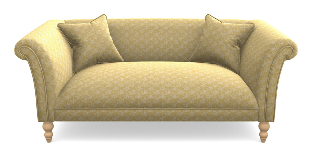 Product photograph of Woodbridge Bespoke 2 5 Seater Sofas In Cloth 21 - Decorative Leaf - Canary from Sofas and Stuff Limited