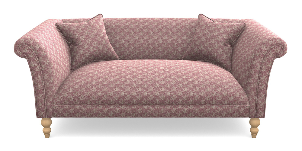 Product photograph of Woodbridge Bespoke 2 5 Seater Sofas In Cloth 21 - Decorative Leaf - Cassis from Sofas and Stuff Limited