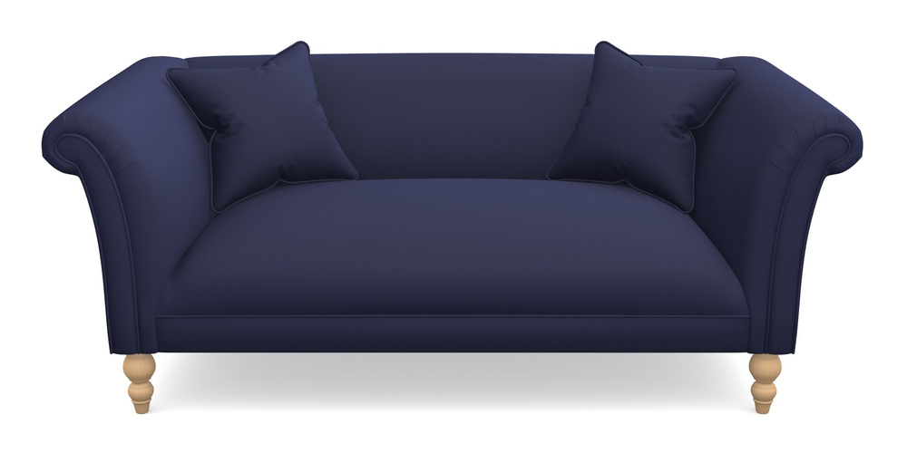 Product photograph of Woodbridge Bespoke 2 5 Seater Sofas In Clever Glossy Velvet - Navy from Sofas and Stuff Limited