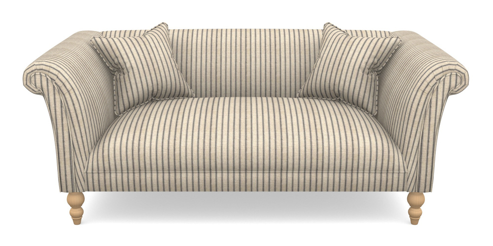 Product photograph of Woodbridge Bespoke 2 5 Seater Sofas In Cloth 18 Stripe Ticking - Cloth 18 Stripe Ticking Bible Black from Sofas and Stuff Limited