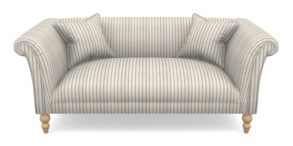 Product photograph of Woodbridge Bespoke 2 5 Seater Sofas In Cloth 18 Stripe Ticking - Cloth 18 Stripe Ticking Indigo from Sofas and Stuff Limited