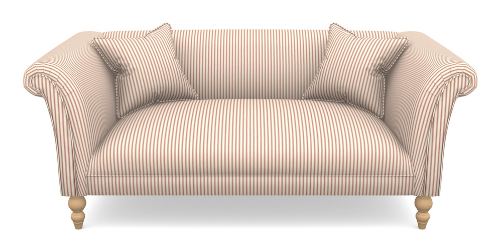 Product photograph of Woodbridge Bespoke 2 5 Seater Sofas In Cotton Stripe - Peony from Sofas and Stuff Limited