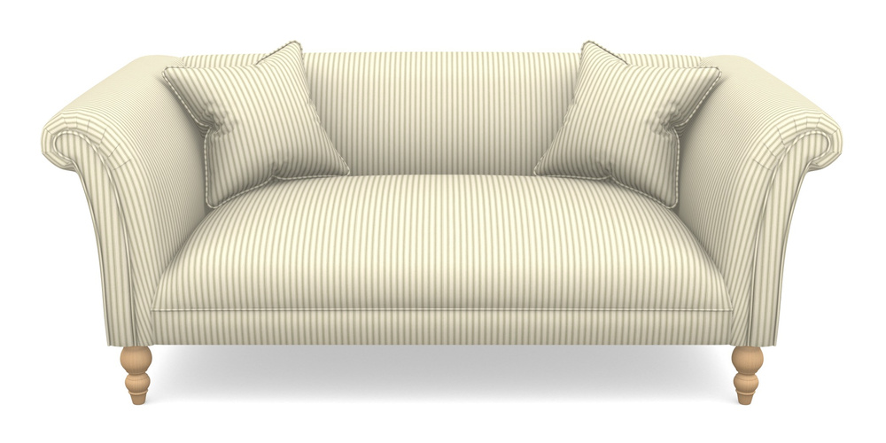 Product photograph of Woodbridge Bespoke 2 5 Seater Sofas In Cotton Stripe - Sage from Sofas and Stuff Limited