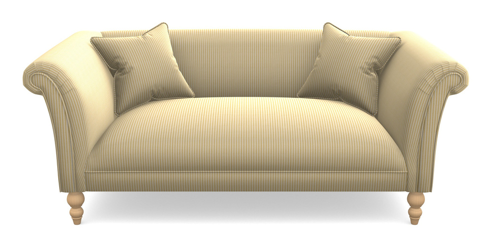 Product photograph of Woodbridge Bespoke 2 5 Seater Sofas In Cloth 21 - Simple Stripe - Canary from Sofas and Stuff Limited