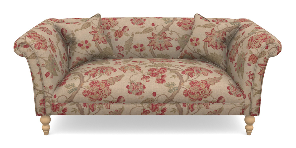 Product photograph of Woodbridge Bespoke 2 5 Seater Sofas In Floral Linen - Indienne T Rosso from Sofas and Stuff Limited