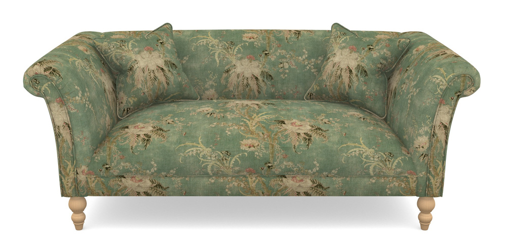 Product photograph of Woodbridge Bespoke 2 5 Seater Sofas In Floral Linen - Zefferino Emerald from Sofas and Stuff Limited