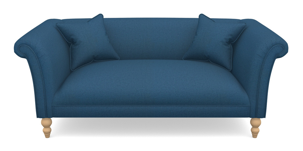 Product photograph of Woodbridge Bespoke 2 5 Seater Sofas In Plain Linen Cotton - Royal Navy from Sofas and Stuff Limited