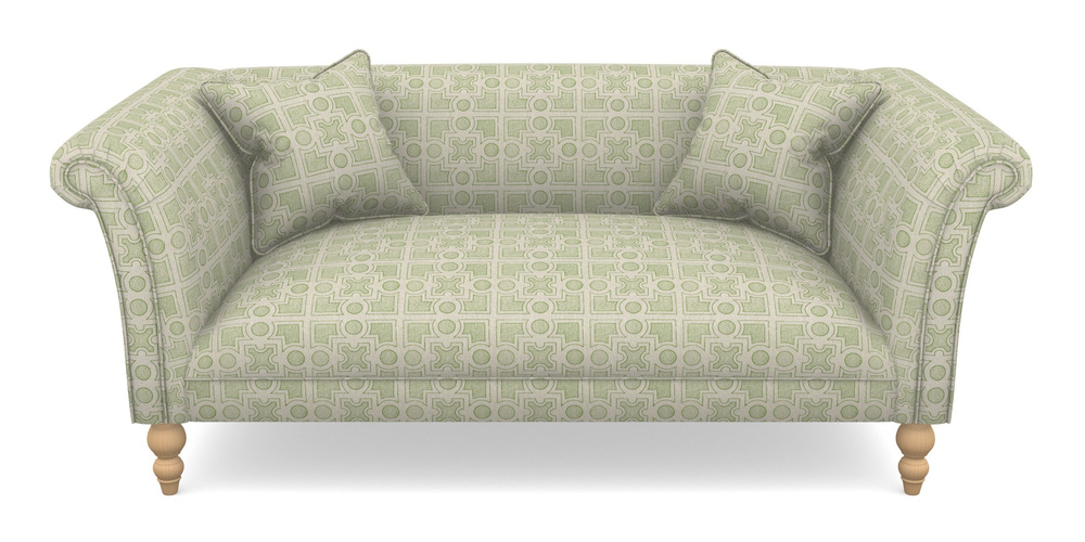 Product photograph of Woodbridge Bespoke 2 5 Seater Sofas In Rhs Collection - Small Knot Garden Cotton Weave - Green from Sofas and Stuff Limited