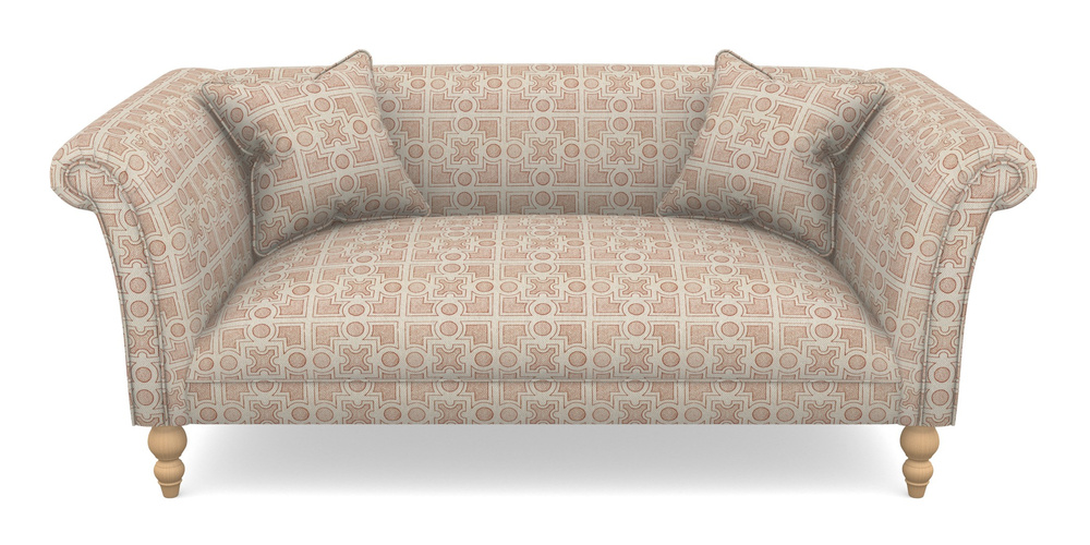 Product photograph of Woodbridge Bespoke 2 5 Seater Sofas In Rhs Collection - Small Knot Garden Cotton Weave - Terracotta from Sofas and Stuff Limited