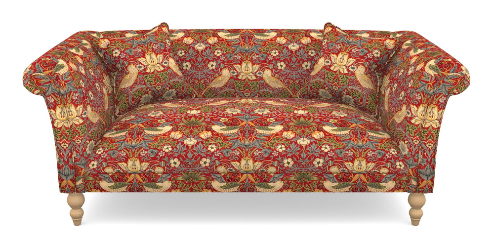 Product photograph of Woodbridge Bespoke 2 5 Seater Sofas In William Morris Collection - Strawberry Thief - Crimson Slate from Sofas and Stuff Limited