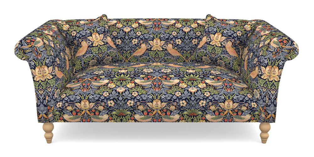 Product photograph of Woodbridge Bespoke 2 5 Seater Sofas In William Morris Collection - Strawberry Thief - Indigo Mineral from Sofas and Stuff Limited