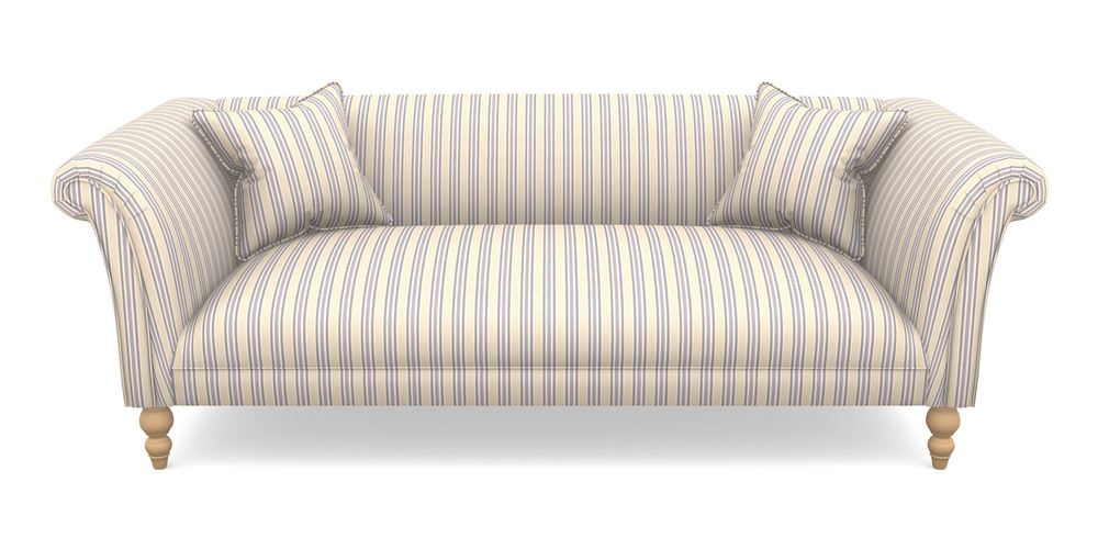 Product photograph of Woodbridge Bespoke 3 Seater Sofas In Cloth 22 - Racing Stripes Ayr - Blueberry from Sofas and Stuff Limited