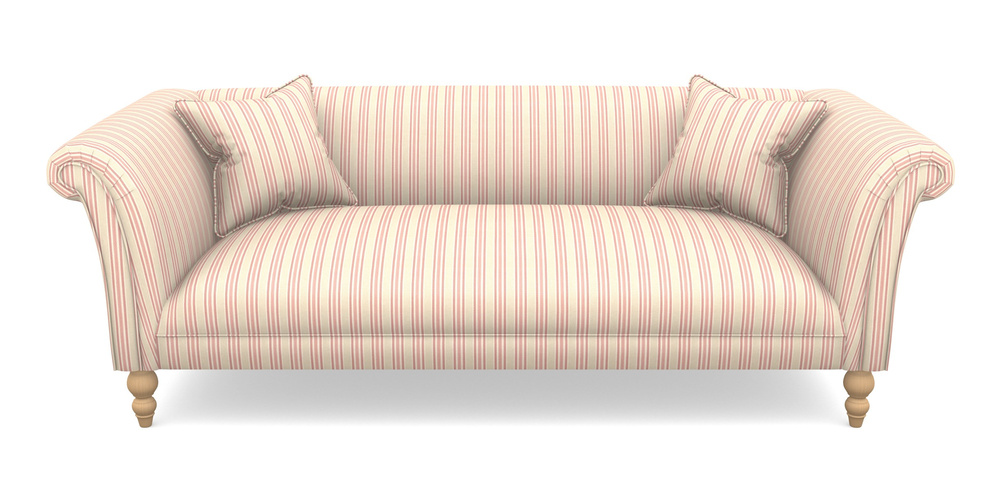 Product photograph of Woodbridge Bespoke 3 Seater Sofas In Cloth 22 - Racing Stripes Ayr - Cherry from Sofas and Stuff Limited