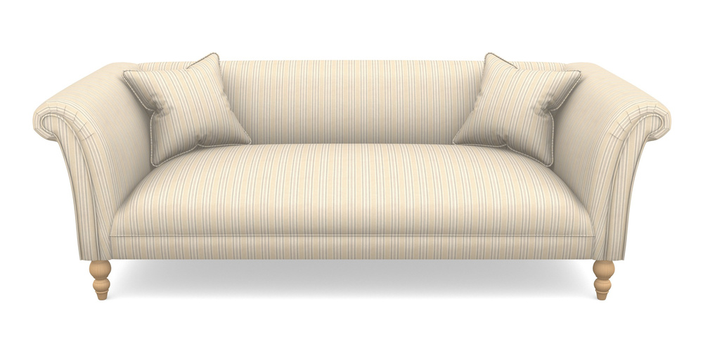 Product photograph of Woodbridge Bespoke 3 Seater Sofas In Cloth 22 - Racing Stripes Ayr - Dove from Sofas and Stuff Limited