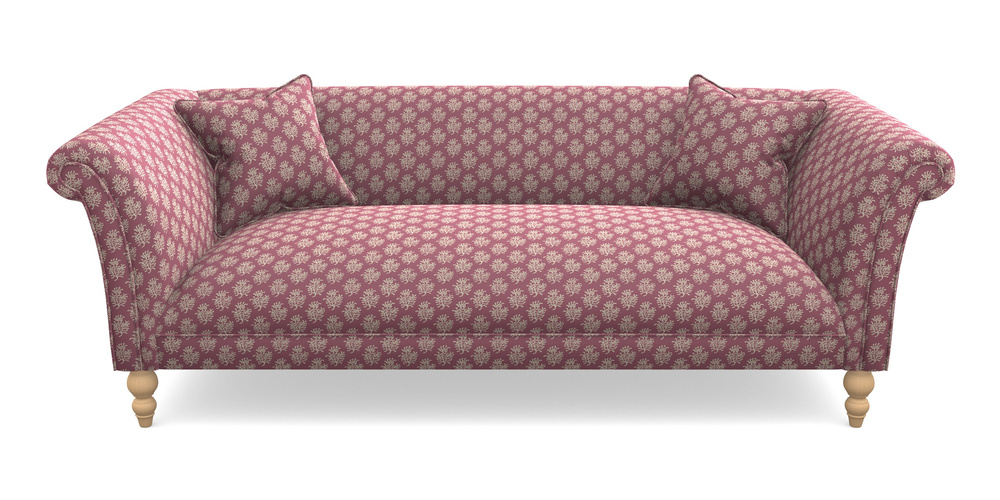 Product photograph of Woodbridge Bespoke 3 Seater Sofas In Cloth 21 - Coral 1 - Cassis from Sofas and Stuff Limited