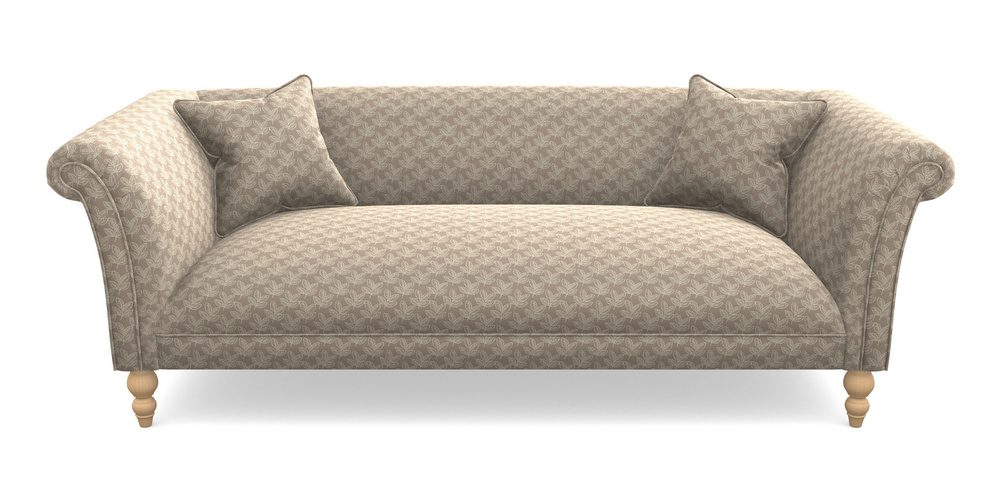 Product photograph of Woodbridge Bespoke 3 Seater Sofas In Cloth 21 - Decorative Leaf - Beech from Sofas and Stuff Limited