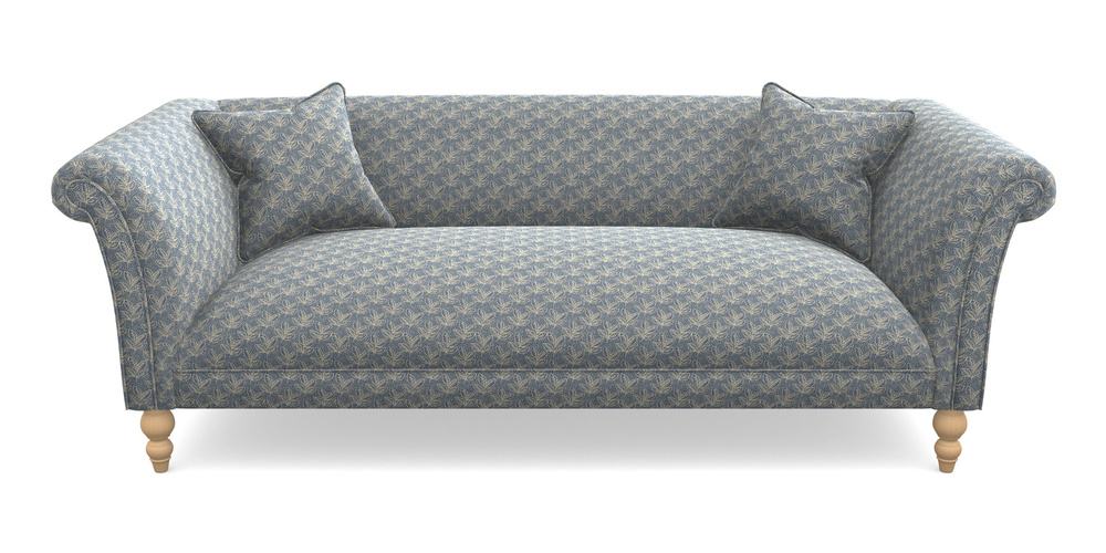 Product photograph of Woodbridge Bespoke 3 Seater Sofas In Cloth 21 - Decorative Leaf - Bilberry from Sofas and Stuff Limited