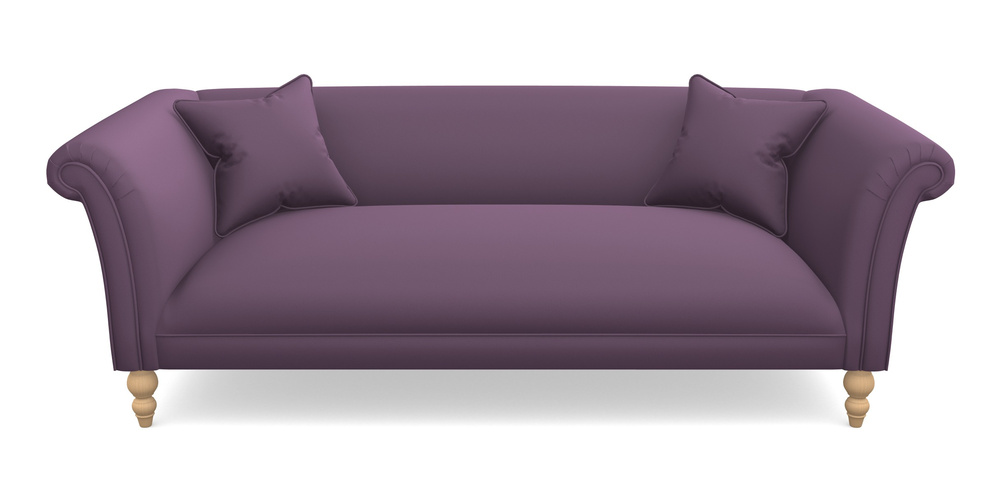 Product photograph of Woodbridge Bespoke 3 Seater Sofas In Clever Glossy Velvet - Blackcurrant from Sofas and Stuff Limited