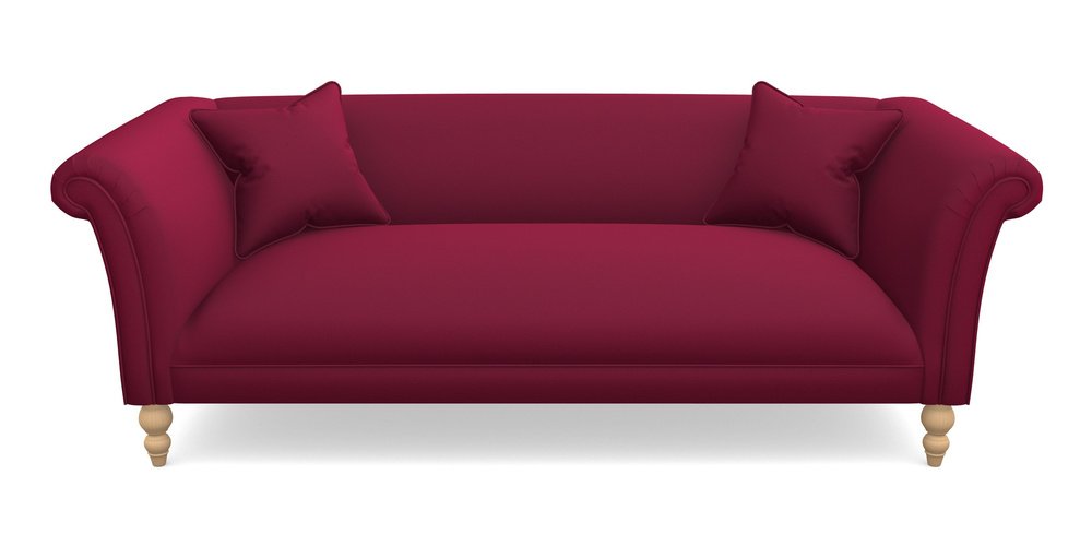 Product photograph of Woodbridge Bespoke 3 Seater Sofas In Clever Glossy Velvet - Chianti from Sofas and Stuff Limited